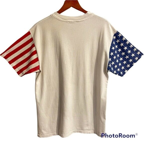 Vintage LA T Sportswear Large Army Navy River Rats T Shirt White Vietnam U… - Picture 5 of 8